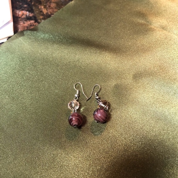 Vintage Necklace and Matching Earrings Glass Beads - Picture 4 of 4